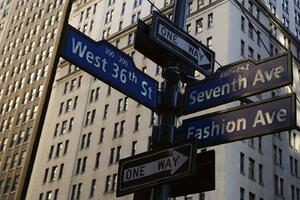 Nem szőtt fotótapéta utcatáblák new yorkban 375 x 250 cm