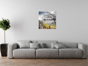 Gario Vászonkép Virágzó meggyfa Méret: 120 x 80 cm