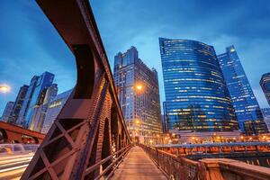 Nem szőtt fotótapéta chicago belvárosa 375 x 250 cm