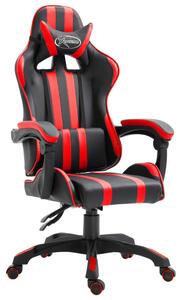 Piros műbőr gamer szék
