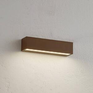 Lucande LED kültéri fali lámpa Lengo, 25 cm, bronz, 1 lámpa