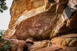 Nem szőtt fotótapéta aboriginal rock art 375 x 250 cm