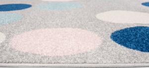 Kék-szürke pöttyös ROYAL szőnyeg Méret: 80x150 cm