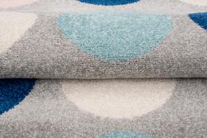 Kék-szürke pöttyös ROYAL szőnyeg Méret: 80x150 cm