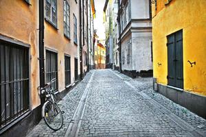 Nem szőtt fotótapéta stockholm régi utcája 375 x 250 cm