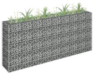 Horganyzott acél gabion magaságyás 180 x 30 x 90 cm