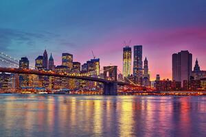 Nem szőtt fotótapéta manhattan alkonyatkor 375 x 250 cm