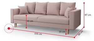 NATALI ágyazható kanapé, 225x87x90, cosmic 14