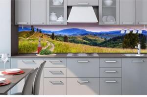 Konyhai fotótapéta - a természet elpirul 260 x 60 cm