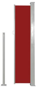 VidaXL piros behúzható oldalsó napellenző 140 x 300 cm