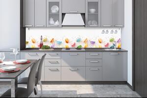 Konyhai fotótapéta - macaroons 260 x 60 cm