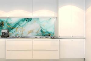 Konyhai fotótapéta - smaragd márvány 180 x 60 cm