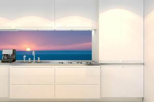 Konyhai fotótapéta - nap a horizont felett 180 x 60 cm