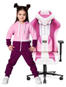 Diablo X-Player 2.0 szövet gamer szék gyerekeknek Kids méret: Marshmallow Pink/Rózsaszín Diablochairs