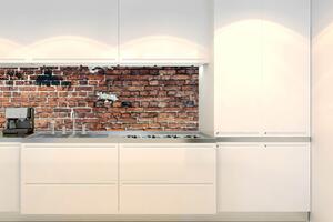 Konyhai fotótapéta - repedt téglafal 180 x 60 cm