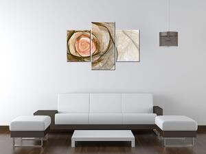 Gario Vászonkép Gyönyöru rózsa fraktál - 3 részes Méret: 90 x 70 cm