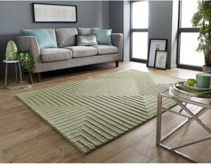Estela zöld gyapjú szőnyeg, 120 x 170 cm - Flair Rugs