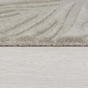 Lino Leaf szürke gyapjú szőnyeg, 160 x 230cm - Flair Rugs