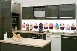 Konyhai fotótapéta - cupcakes 260 x 60 cm
