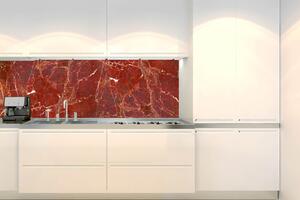Konyhai fotótapéta - vörös márvány textúra 180 x 60 cm