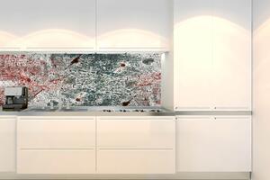 Konyhai fotótapéta - régi fémlemez 180 x 60 cm