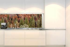 Konyhai fotótapéta - színes fenyőliget 180 x 60 cm
