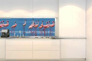 Konyhai fotótapéta - flamingók 180 x 60 cm