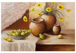 Gario Vászonkép Sárga virágok a vázában Méret: 120 x 80 cm