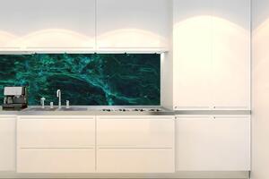 Konyhai fotótapéta - sötétzöld márvány textúra 180 x 60 cm