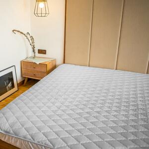 Szürke színű steppelt ágytakaró - 150x220 cm