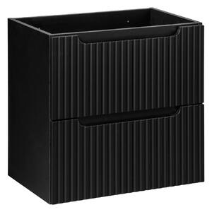 Comad Nova Black szekrény 60x39x57 cm Függesztett, mosdó alatti fekete NOVA BLACK D2 82-60-2S
