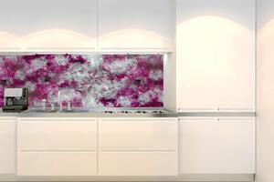 Konyhai fotótapéta - absztrakt lila festmény 180 x 60 cm