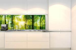 Konyhai fotótapéta - buja zöld erdő 180 x 60 cm