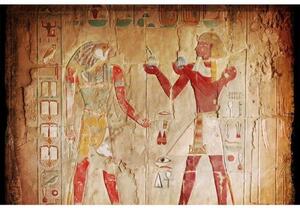 Nem szőtt fotótapéta egyiptomi festészet 375 x 250 cm