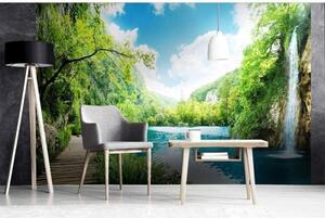 Nem szőtt fotótapéta pihenjen az erdőben 375 x 250 cm