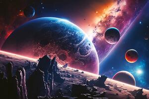 Nem szőtt fotótapéta bolygók és űr 375 x 250 cm