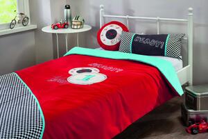 Bispread (90 - 100) Ifjúsági ágytakaró szett Fekete piros kék