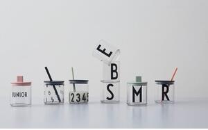Rózsaszín fedél gyerekbögréhez, ø 7 cm - Design Letters