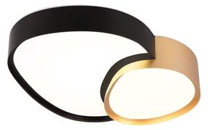 Fekete-aranyszínű LED mennyezeti lámpa 36x43.5 cm Rise – Trio