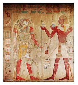 Nem szőtt fotótapéta egyiptomi festészet 225 x 250 cm