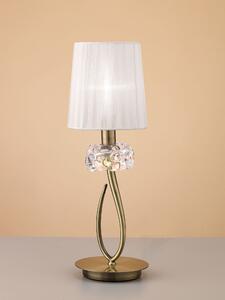 Mantra Loewe asztali lámpa 1x20 W fehér-sárgaréz 4737