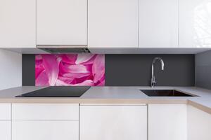 Dibond tábla a konyhapult mögött lila szirmok - 80 x 40 cm ingyenes ragasztó
