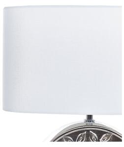 Ezüst kerámia asztali lámpa 48 cm KHERLEN