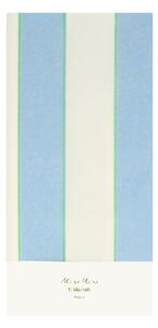 Asztalterítő 137x259 cm Pale Blue Stripe – Meri Meri