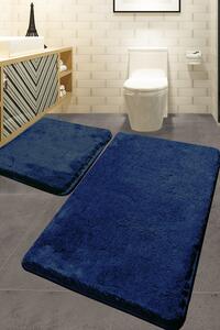 Havai Akril fürdőszoba szőnyeg szett (2 darab) Sötétkék