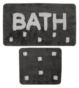 Bath Akril fürdőszoba szőnyeg szett (2 darab) Füst