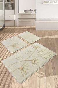 Orkide Fürdőszoba szőnyeg szett (3 darab) ECRU