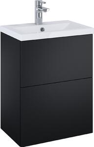 Elita Kido mosdó szekrénnyel 50 cm fekete 168098