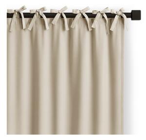 Krémszínű dimout (részleges sötétítő) függöny 140x250 cm Carli Tie – Restilo