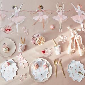 Egyszer használatos papír tányér készlet 8 db-os Ballerina – Meri Meri